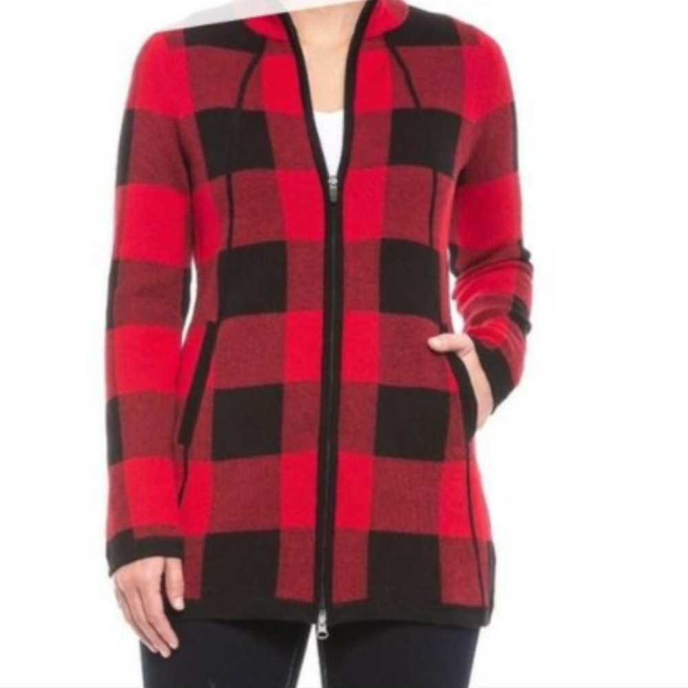 Buffalo paid tunic zip up sweater